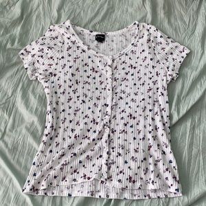 Flower pattern button up